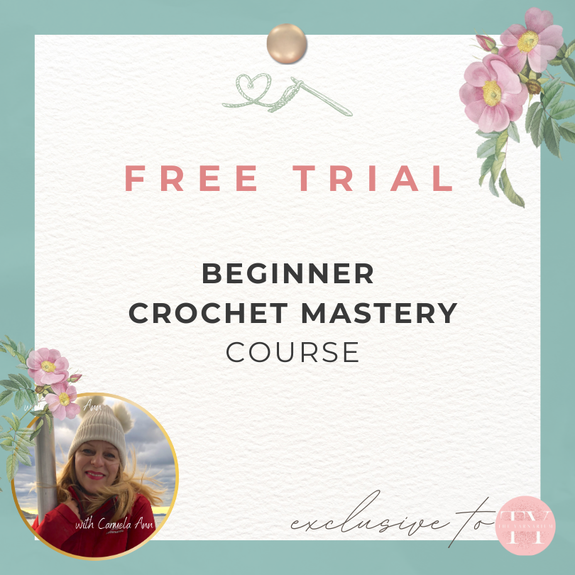 7 DAY FREE TRIAL!  Introductory Crochet Lessons